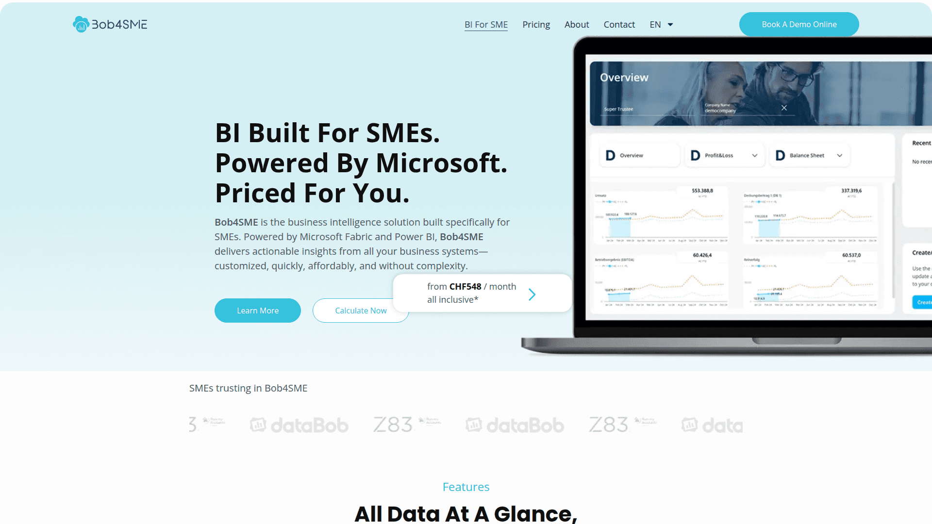 bob4SME - snimak ekrana studije slučaja