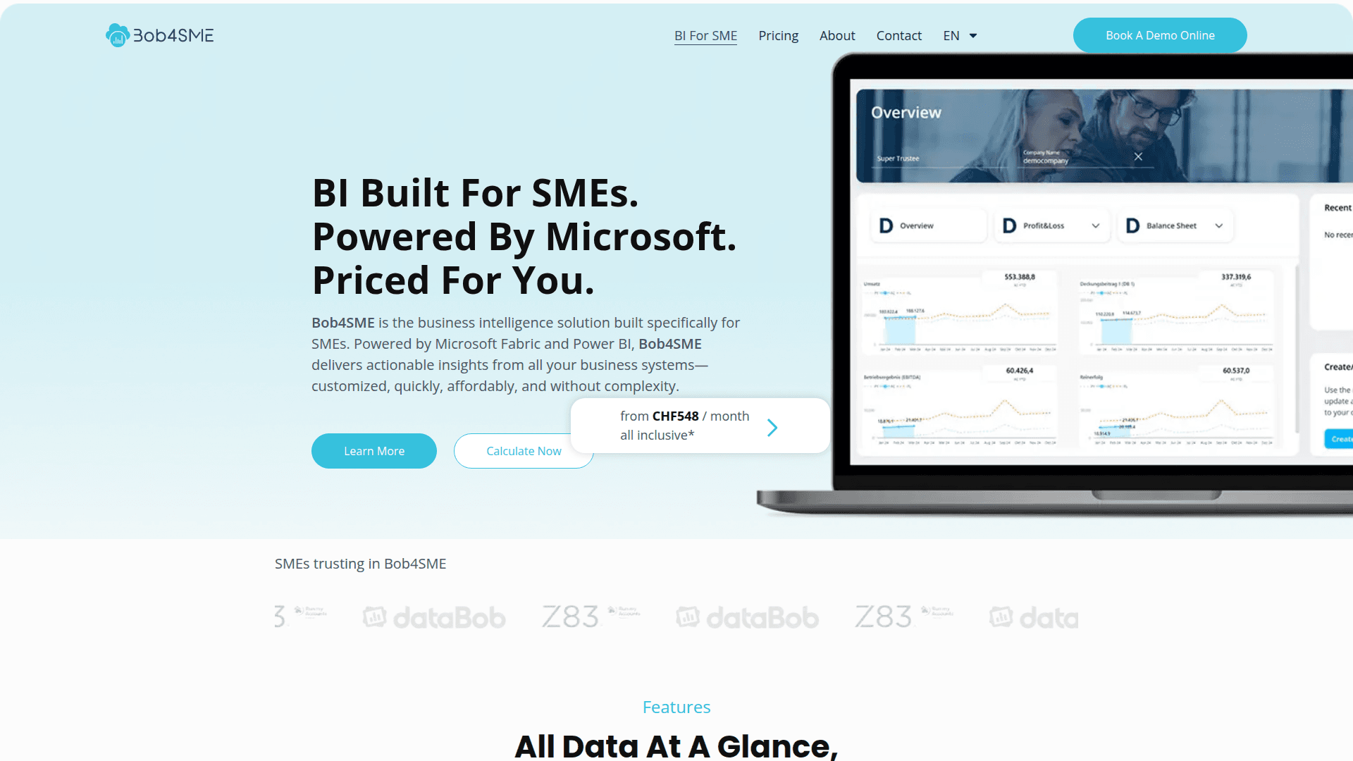 bob4SME - snimak ekrana studije slučaja