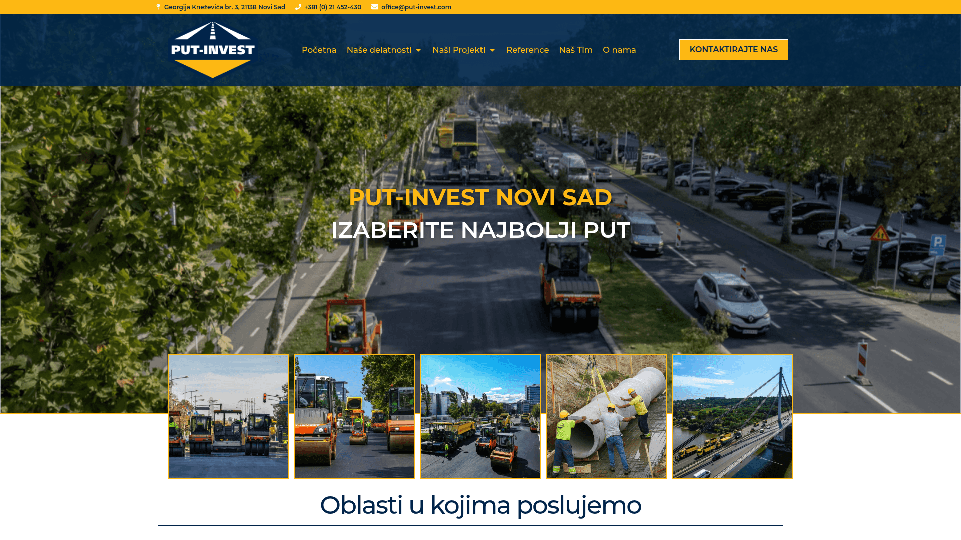 Put-Invest DOO Novi Sad - snimak ekrana studije slučaja