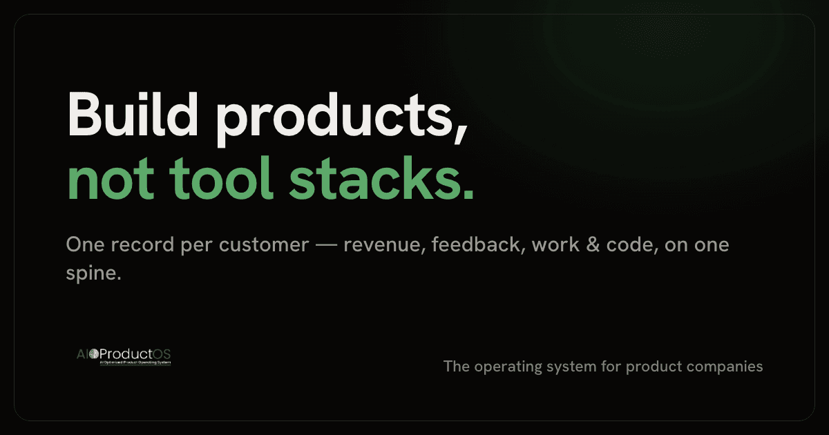 AIOProductOS - snimak ekrana studije slučaja